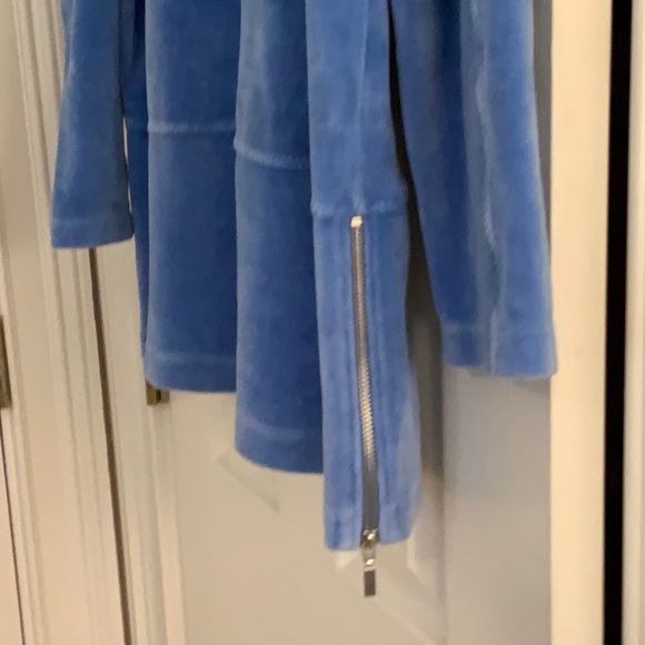 Soft Surroundings blue velour sweatshirt - Picture 2 of 3